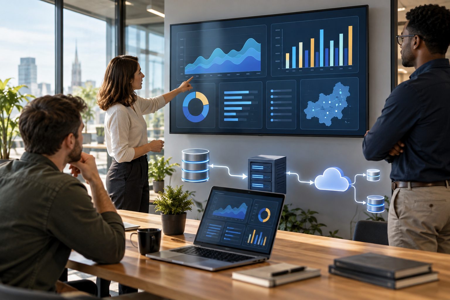 data warehousing: redactioneel beeld bij wanneer losse databronnen vragen om een centraal datawarehouse